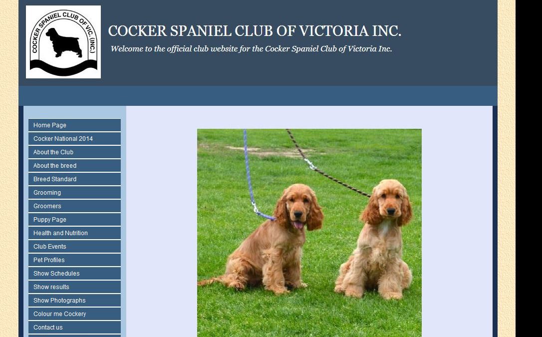 Cocker Spaniel Club Of Victoria