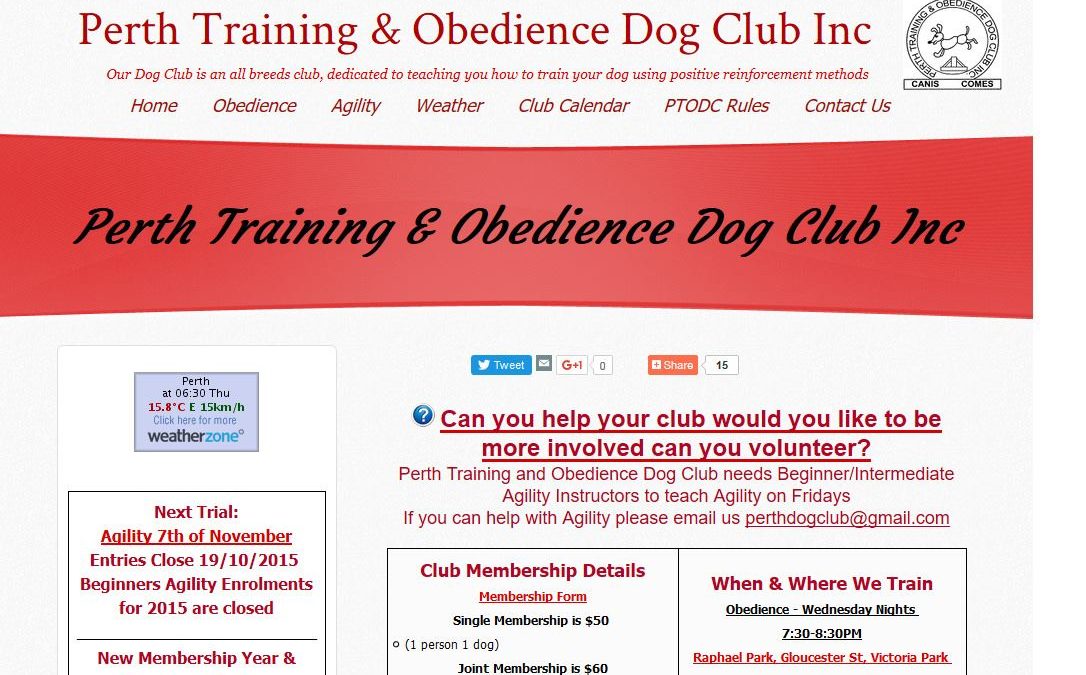 Perth Training Obedience Dog Club Inc
