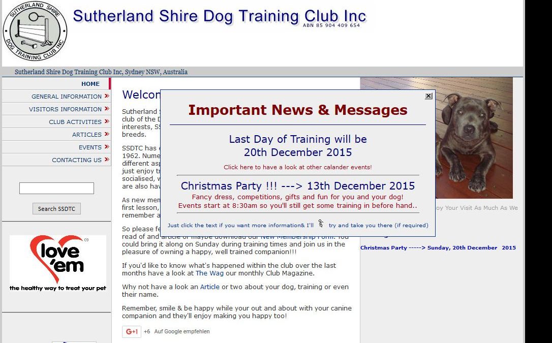 Sutherland Shire Dog Training Club